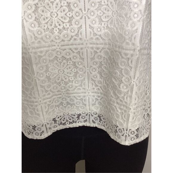 New. Vince Camuto stretch white floral eyelet top. Small. Retails $99 - Picture 7 of 13